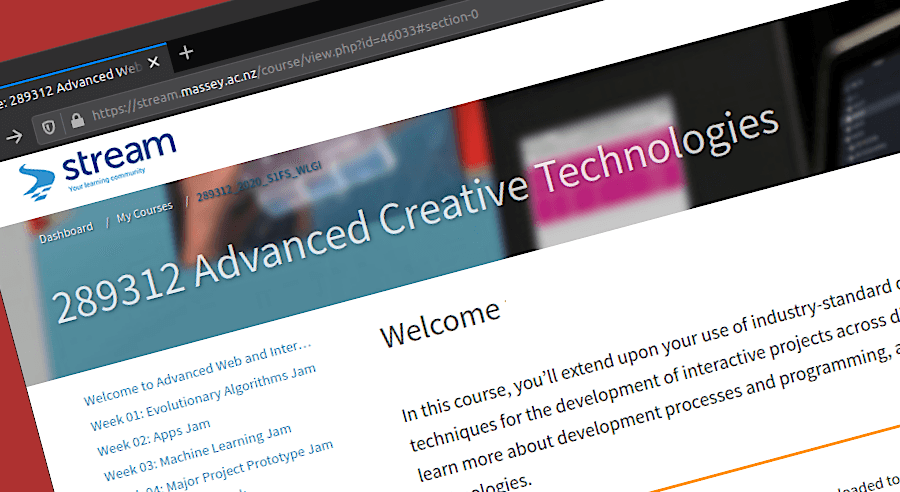 289.312 Advanced Creative Technologies