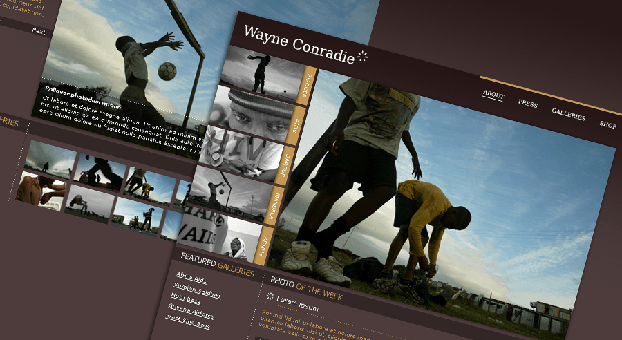 Wayne Conradie Website